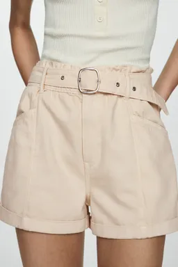 Shorts jean con cinturón de Mango en Shorts para argentina
