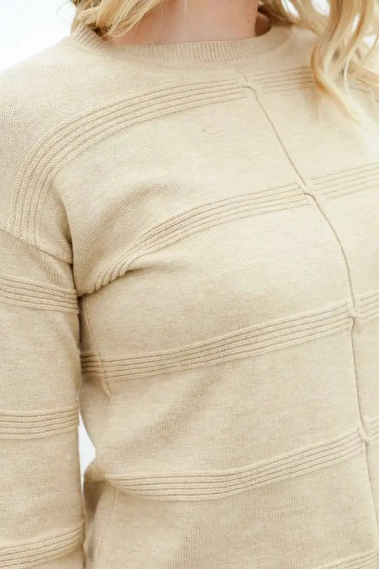 Suéter Trenzado Rayado de Hesed en Buzos y Sweaters para argentina