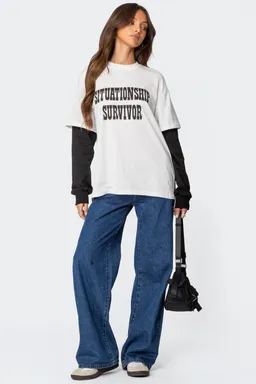 Remera oversize situationship de Edikted en Remeras para argentina