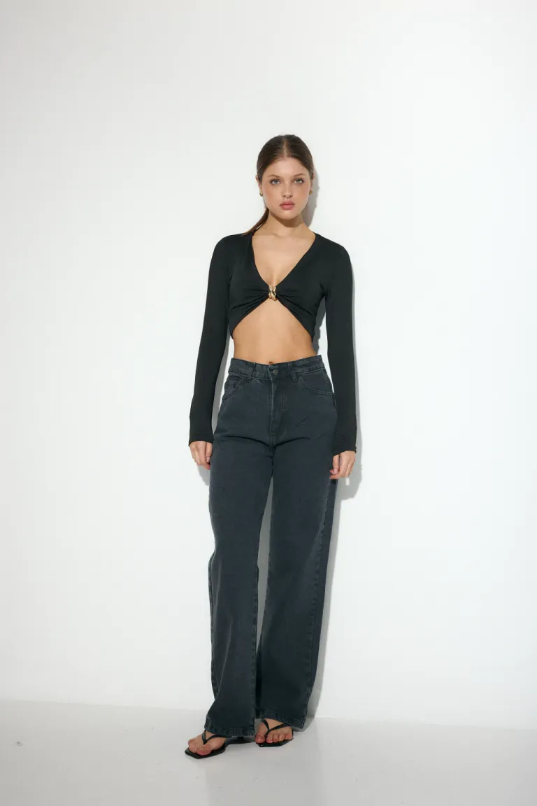 Pantalón negro de tiro alto para mujer - Diseño moderno y versátil de Audaz en Pantalones para argentina