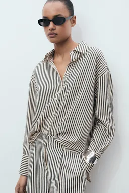 Camisa rayas con textura de Mango en Camisas para argentina