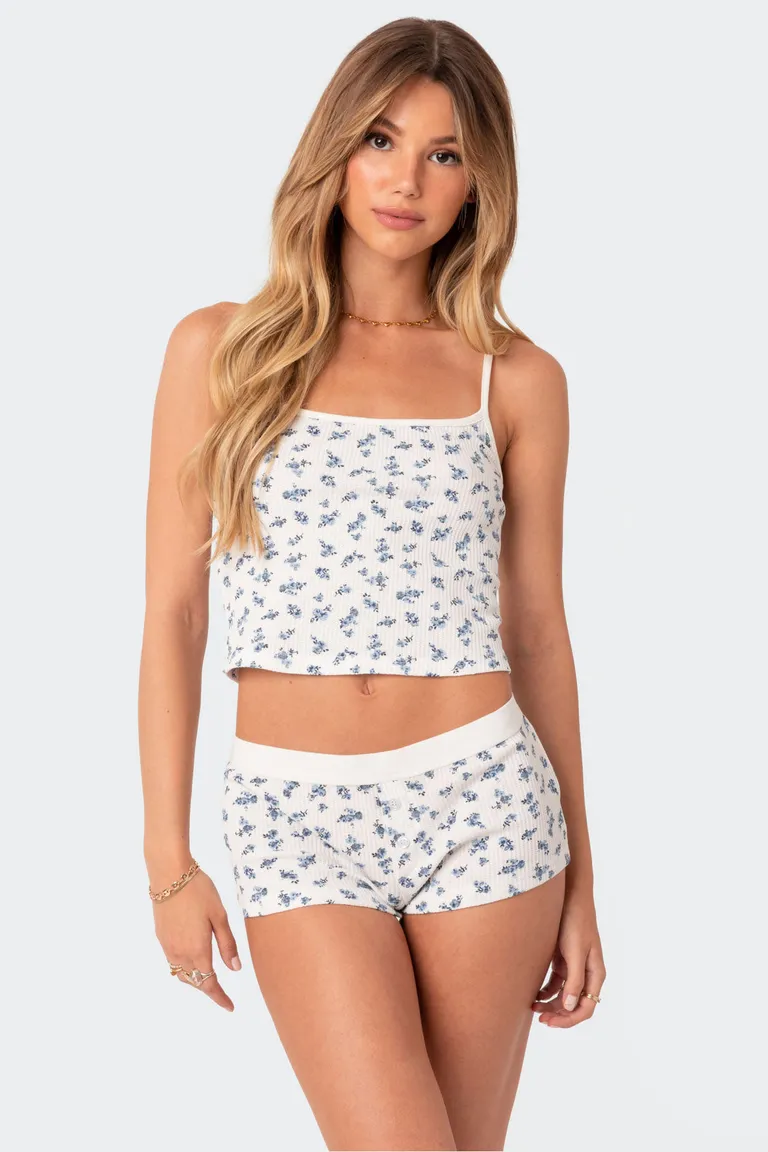 Musculosa waffle pamper de Edikted en Tops para argentina