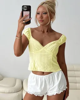 Fyrie top amarillo de Princess Polly en Tops para argentina
