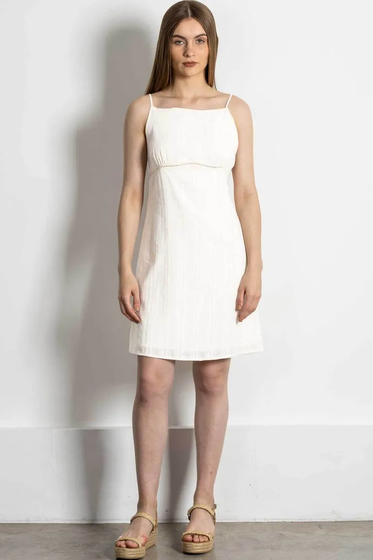 Vestido blanco de algodón con recorte en el delantero de Kill en Vestidos para argentina