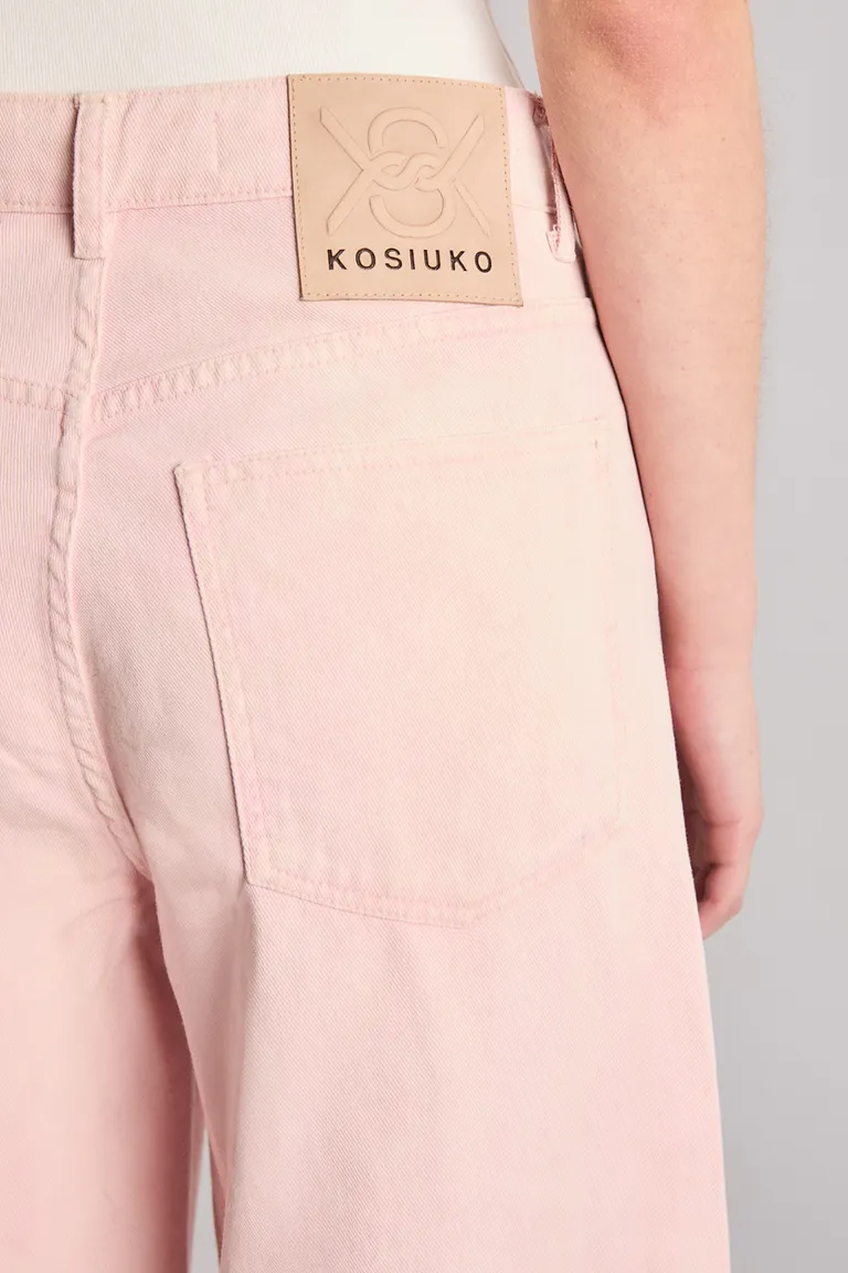 Pantalón barrel loose premium en tono rosa desgastado de Kosiuko en Pantalones para argentina