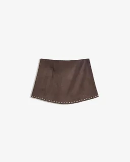 Minifalda gamuza con tachas de Bershka en Faldas para argentina