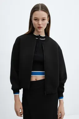Chaqueta bomber cremallera de Mango en Chaquetas para argentina