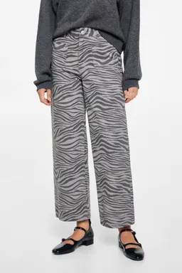 Pantalón cebra culotte de Mango Teen en Pantalones para argentina
