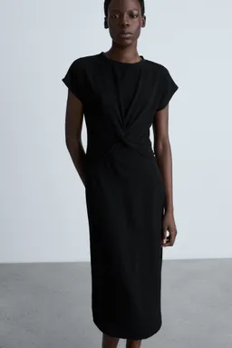 Vestido midi con nudo de Mango en Vestidos para argentina