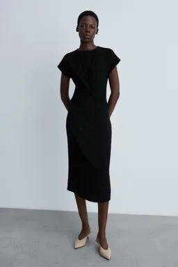 Vestido midi con nudo de Mango en Vestidos para argentina