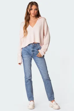 Jeans recto tiro alto swift de Edikted en Pantalones para argentina