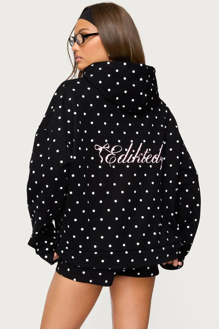 Buzo chelsie lunares con capucha de Edikted en Buzos y Sweaters para argentina