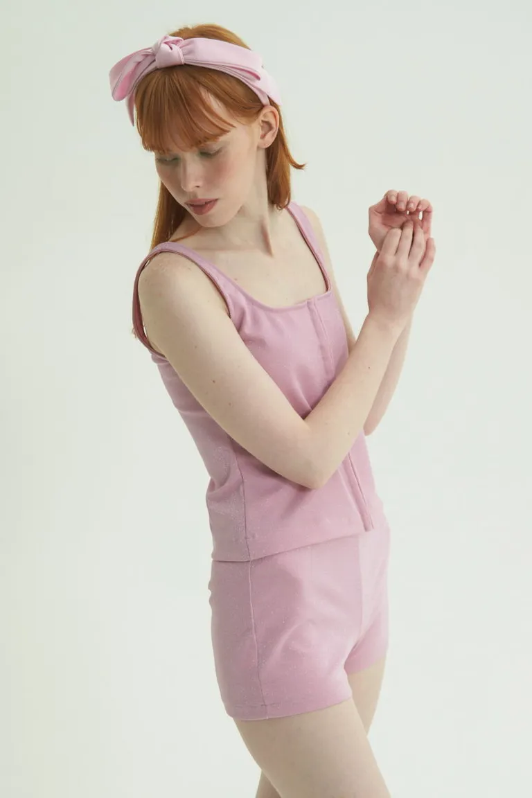 Shorts Cortos Elastizados con Lurex - Diseño Ajustado y Elegante de Las Pepas en Shorts para argentina