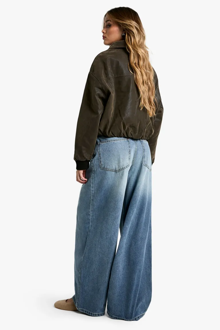 Jean holgado pierna ancha de Boohoo en Pantalones para argentina