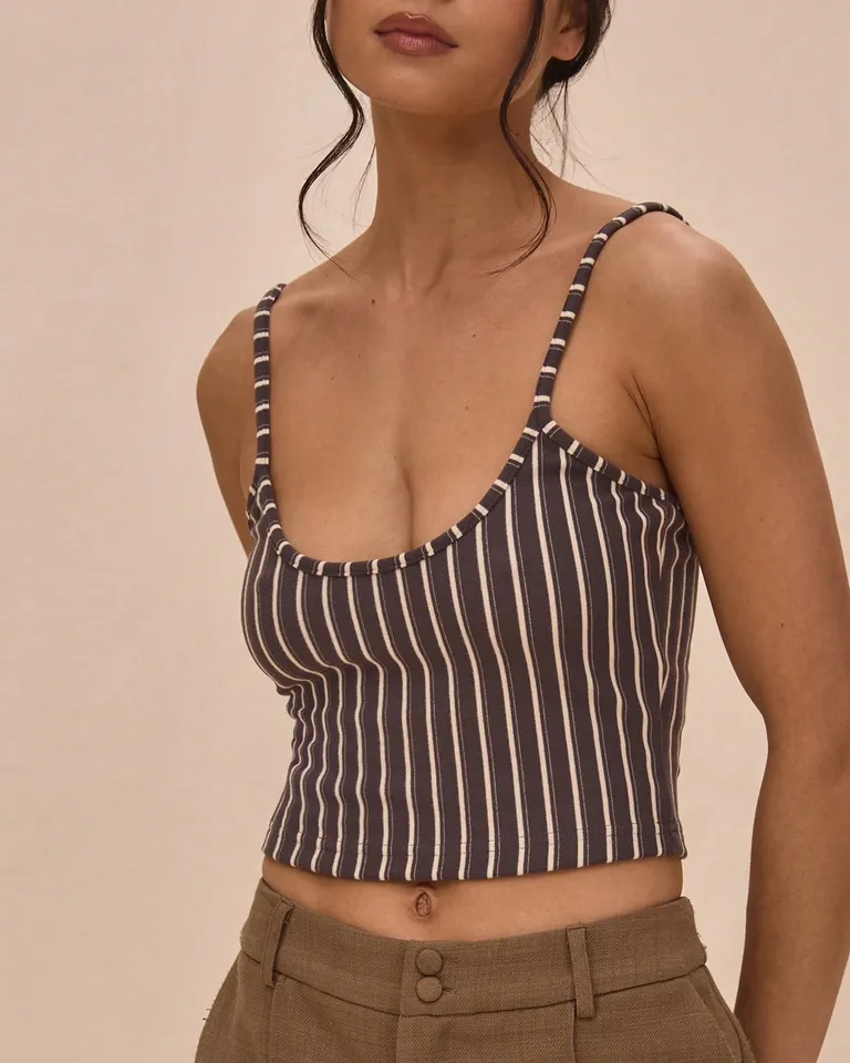 Top tirantes rayas ajustado sexy de Musera en Tops para argentina