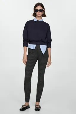 Leggings tiro alto rayas de Mango en Pantalones para argentina