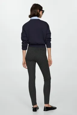Leggings tiro alto rayas de Mango en Pantalones para argentina