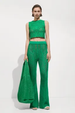 Pantalón punto calado de Mango en Pantalones para argentina