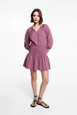 Vestido fruncido bordados de Mango Teen en Vestidos para argentina