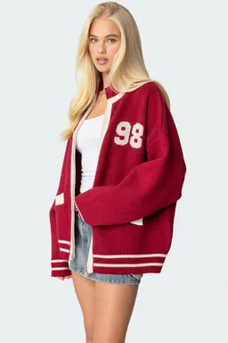 Sweater varsity con cierre de Edikted en Buzos y Sweaters para argentina