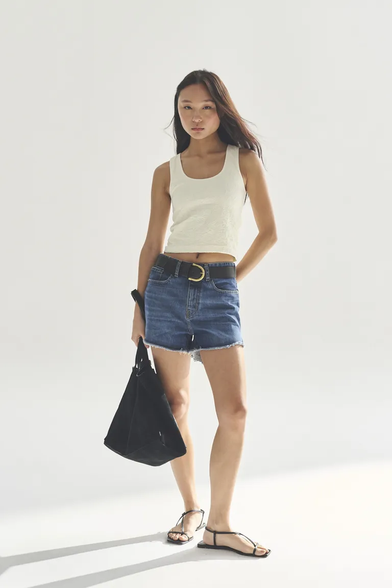 Shorts de mezclilla para mujer, modelo clásico y atemporal de Akiabara en Shorts para argentina