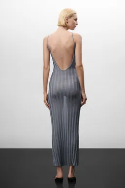 Vestido lúrex espalda descubierta de Mango en Vestidos para argentina