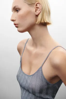 Vestido lúrex espalda descubierta de Mango en Vestidos para argentina