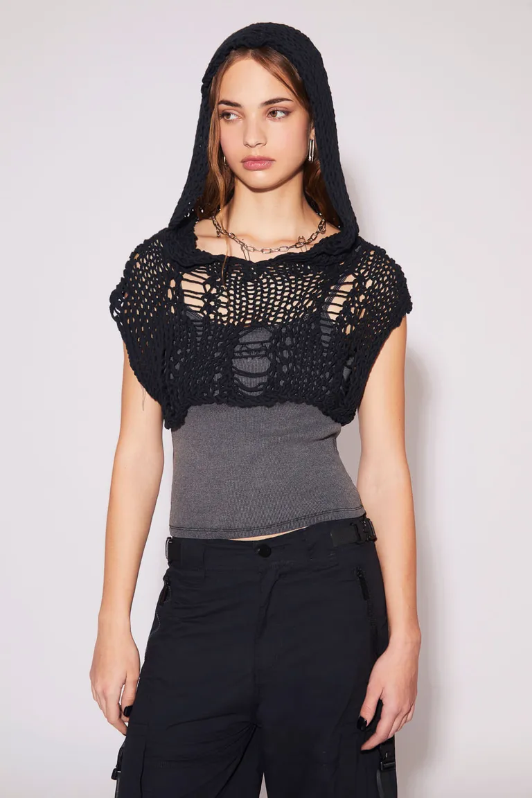 Sweater de algodón sin mangas con capucha para mujer de 47 Street en Buzos y Sweaters para argentina