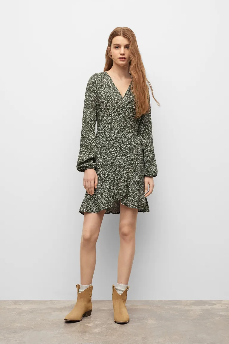 Vestido fluido estampado de Mango Teen en Vestidos para argentina