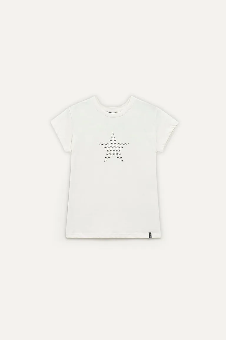 Remera básica con estrella brillante - Diseño versátil y estilo único de 47 Street en Remeras para argentina
