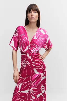 Vestido satinado cruzado de Mango en Vestidos para argentina