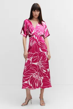 Vestido satinado cruzado de Mango en Vestidos para argentina