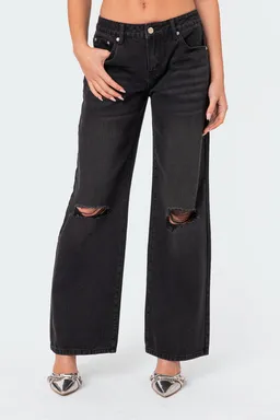 Jeans tiro bajo debbie de Edikted en Pantalones para argentina