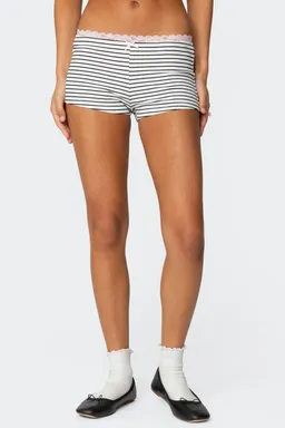 Shorts sofi rayas tejido canalé de Edikted en Shorts para argentina