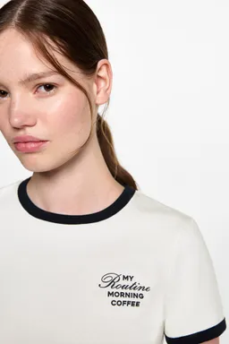 Remera estampado contraste de Mango Teen en Remeras para argentina