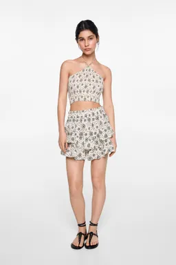 Falda pantalón estampada de Mango Teen en Faldas para argentina
