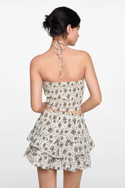 Falda pantalón estampada de Mango Teen en Faldas para argentina