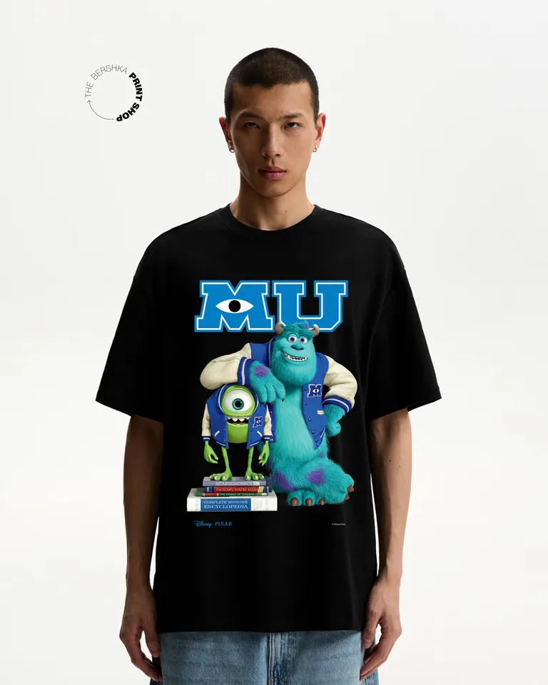 Remera monsters inc manga corta de Bershka en Remeras y Polos para argentina