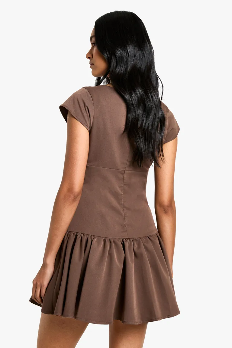 Mini vestido skater manga corta de Boohoo en Vestidos para argentina