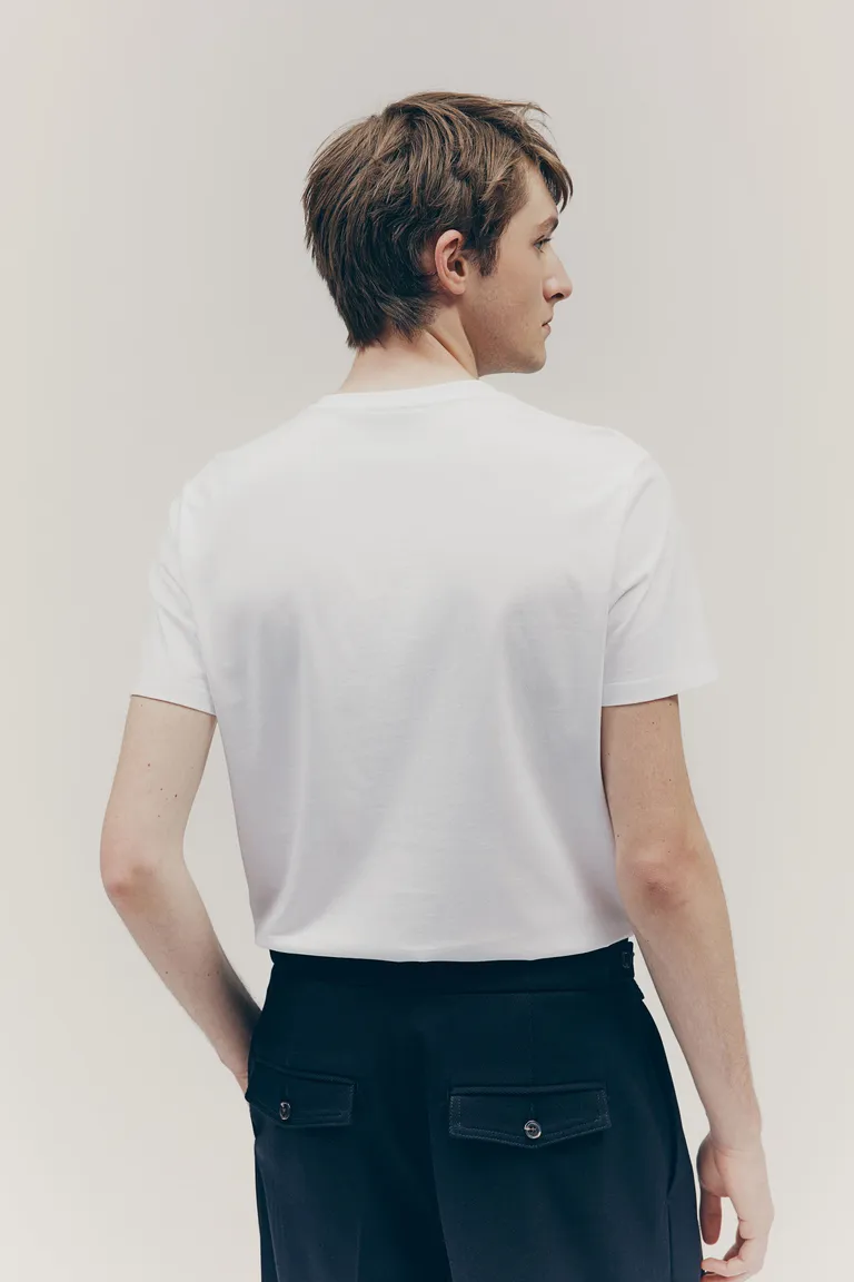 Remera slim fit algodón pima de H&M en Remeras y Polos para argentina