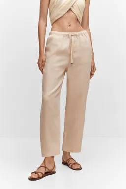 Pantalón lino de Mango en Pantalones para argentina