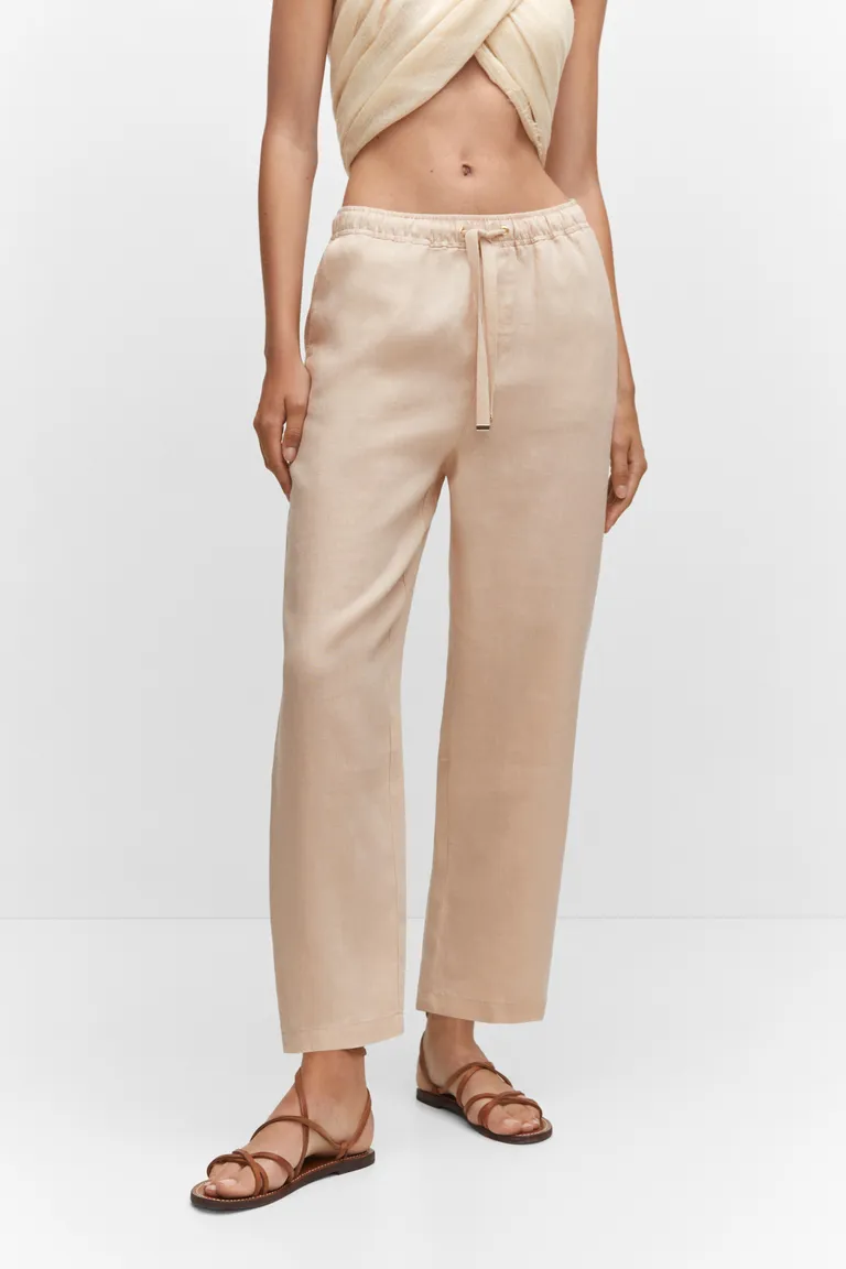 Pantalón lino de Mango en Pantalones para argentina