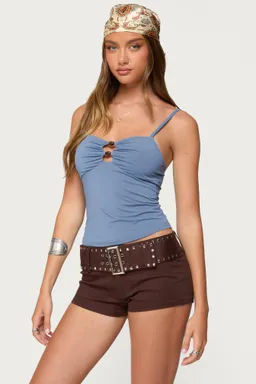 Musculosa chantelle con abertura de Edikted en Tops para argentina