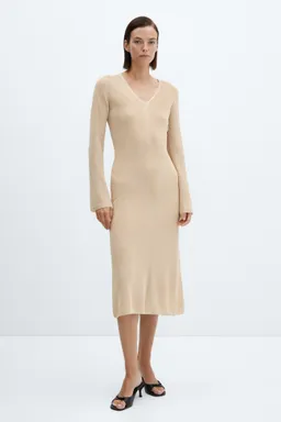 Vestido midi punto lúrex de Mango en Vestidos para argentina