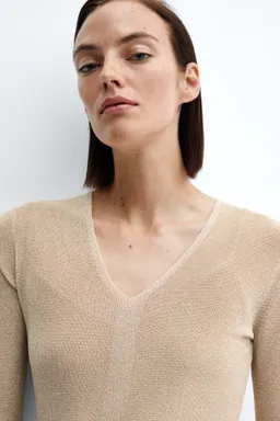 Vestido midi punto lúrex de Mango en Vestidos para argentina