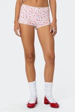 Micro shorts estampados strawberry girl de Edikted en Shorts para argentina