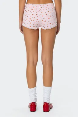 Micro shorts estampados strawberry girl de Edikted en Shorts para argentina