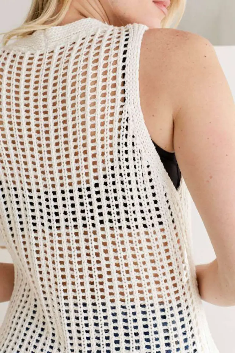 Chaleco Calado Texturizado de Hesed en Chalecos para argentina