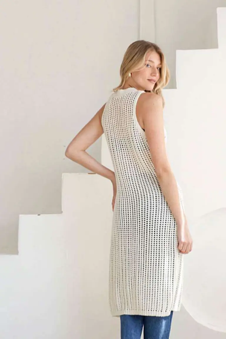 Chaleco Calado Texturizado de Hesed en Chalecos para argentina