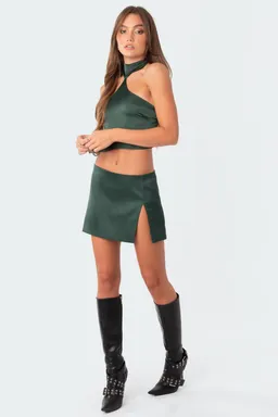 Crop top espalda descubierta satinado de Edikted en Tops para argentina